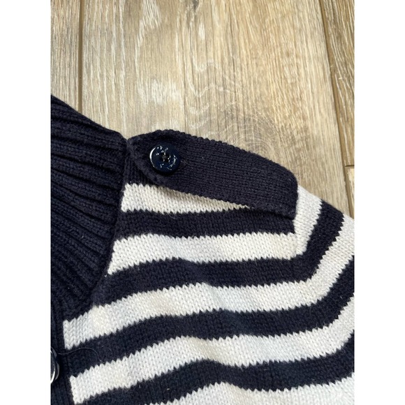 Talbots XS Nautical Sweater Navy & White Striped - Picture 5 of 6